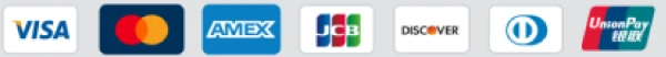 Visa, Mastercard, American Express, JCB, Discover, Diners Club, UnionPay